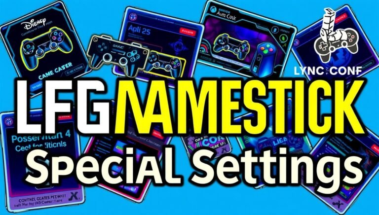 lcfgamestick special settings by lyncconf